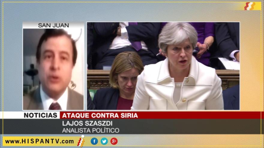 ‘Londres sin permiso de su Parlamento atacó a Siria como agresor’