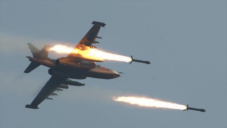 Vídeo: Cazas rusos atacan bases terroristas en noroeste de Siria