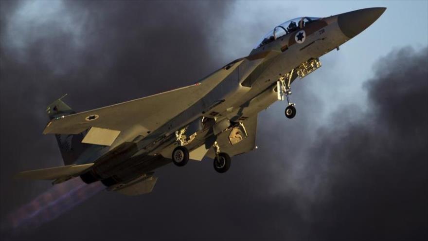 Un avión de combate israelí F-15.