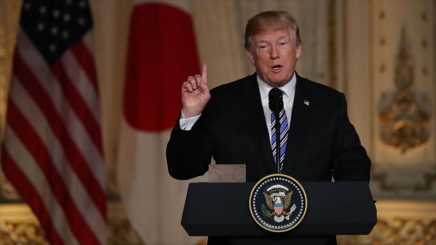 El presidente de Estados Unidos, Donald Trump, 18 de abril de 2018.