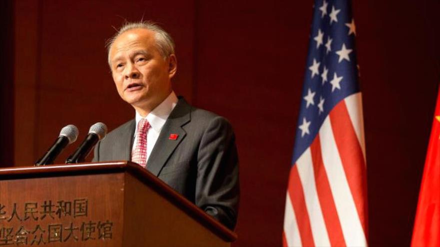 El embajador de China en Washington, la capital estadounidense, Cui Tiankai.