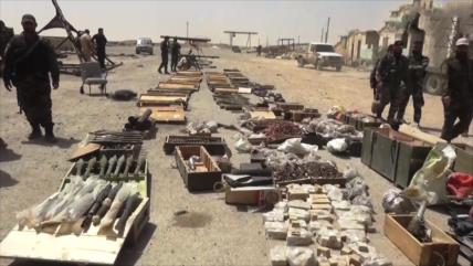 Siria halla armas estadounidenses de terroristas en Al-Qalamun