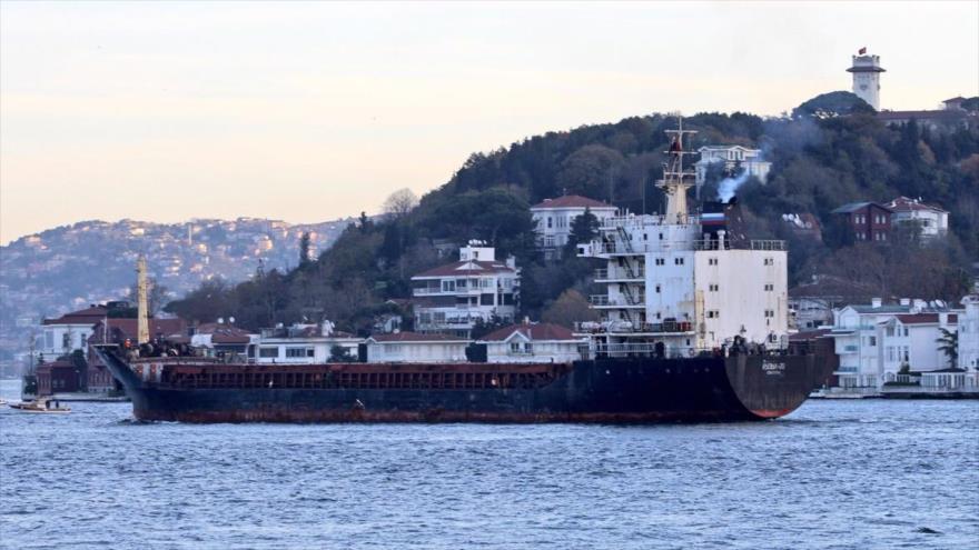 Un buque de carga ruso se dirige a Siria.