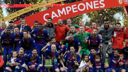 ¡Barcelona campeón de la Copa del Rey! Goleó 5-0 a Sevilla