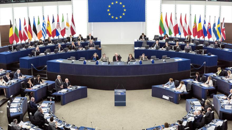 Una sesión del Parlamento Europeo (PE) en Bruselas, Bélgica.