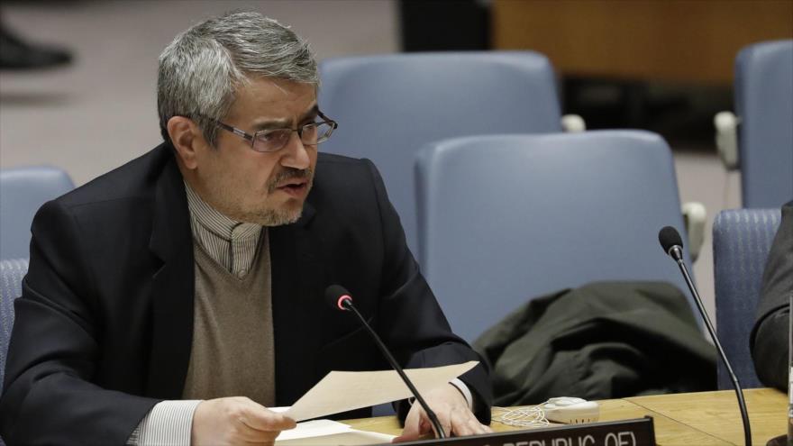 El embajador de Irán ante las Naciones Unidas, Qolamali Joshru.