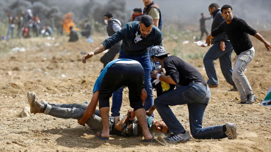 Represión israelí deja 3 palestinos muertos y 600 heridos en Gaza