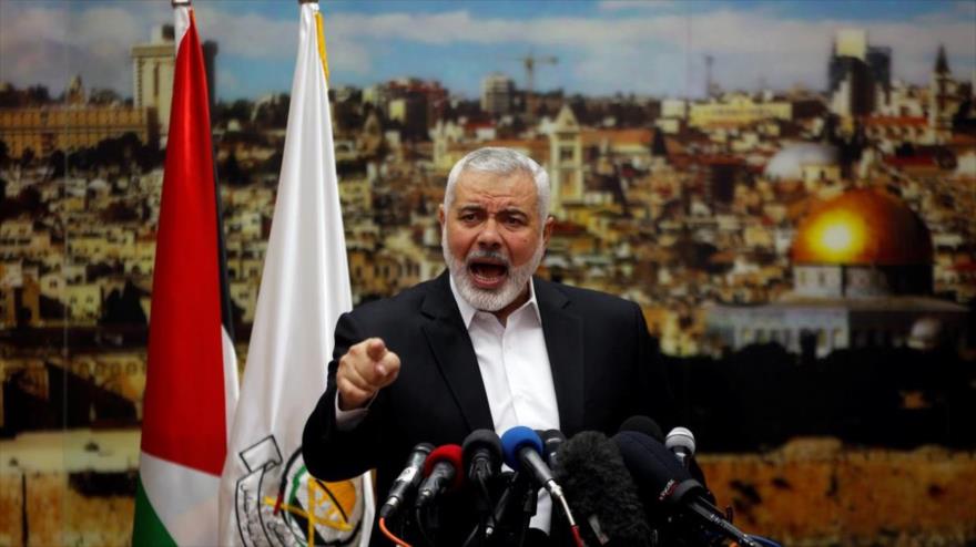 El jefe de la dirección política del Movimiento de Resistencia Islámica de Palestina (HAMAS), Ismail Haniya.
