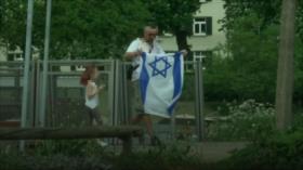 Los alemanes destrozan banderas de Israel en sus ciudades