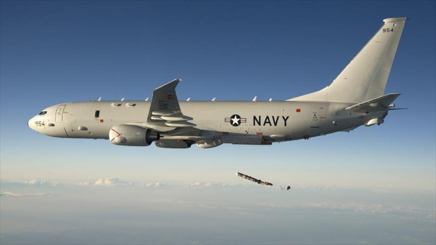 Un avión espía P-8 Poseidon de la Marina de Estados Unidos (USN, por sus siglas en inglés).
