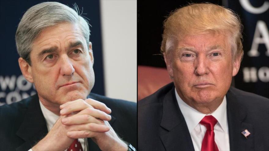 El presidente de EE.UU., Donald Trump (dcha.), y el fiscal estadounidense Robert Mueller.
