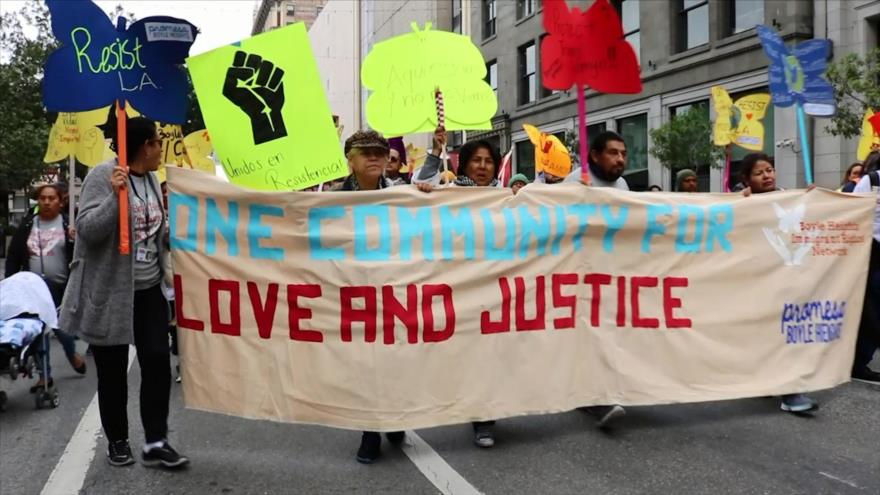 California marcha a favor de sus trabajadores inmigrantes