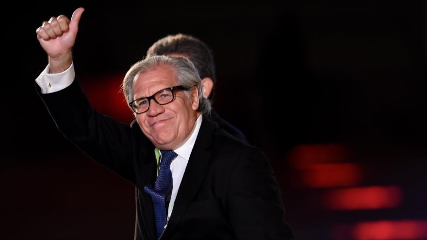  Luis Almagro, secretario general de la Organización de Estados Americanos (OEA), en la Cumbre de Lima, Perú, 13 de abril de 2018.