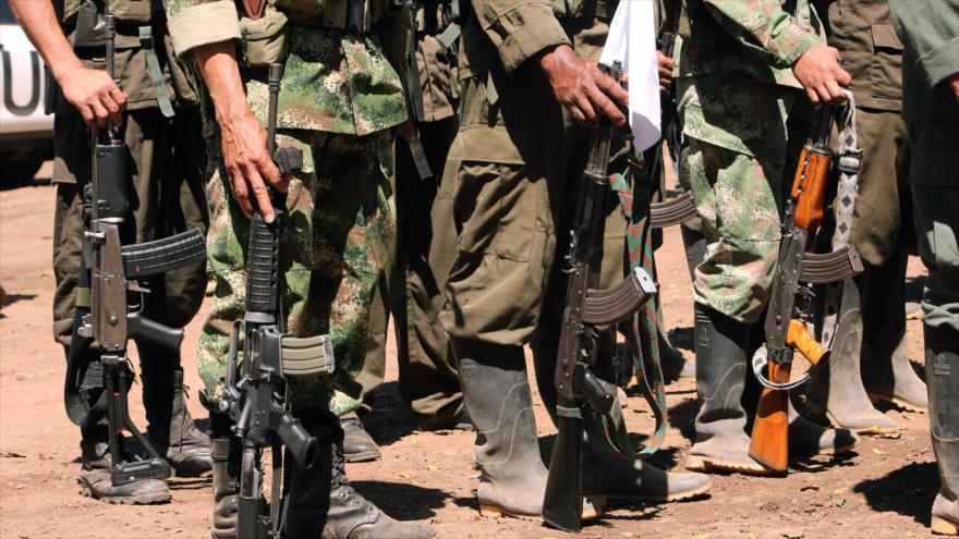 Paramilitares colombianos en la zona de La Guajira, en el norte de Colombia.
