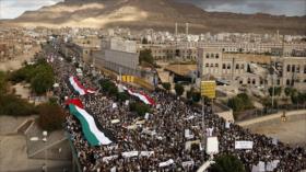 Yemeníes reiteran su apoyo a Palestina ante planes de EEUU