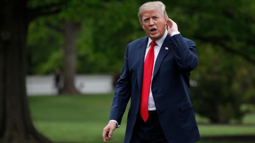El presidente de EE.UU., Donald Trump, en la Casa Blanca, en Washington, 5 de mayo de 2018.