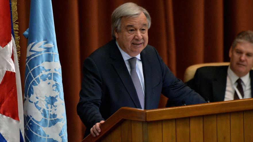 El secretario general de la Organización de las Naciones Unidas (ONU), Antonio Guterres, 8 de mayo de 2018.