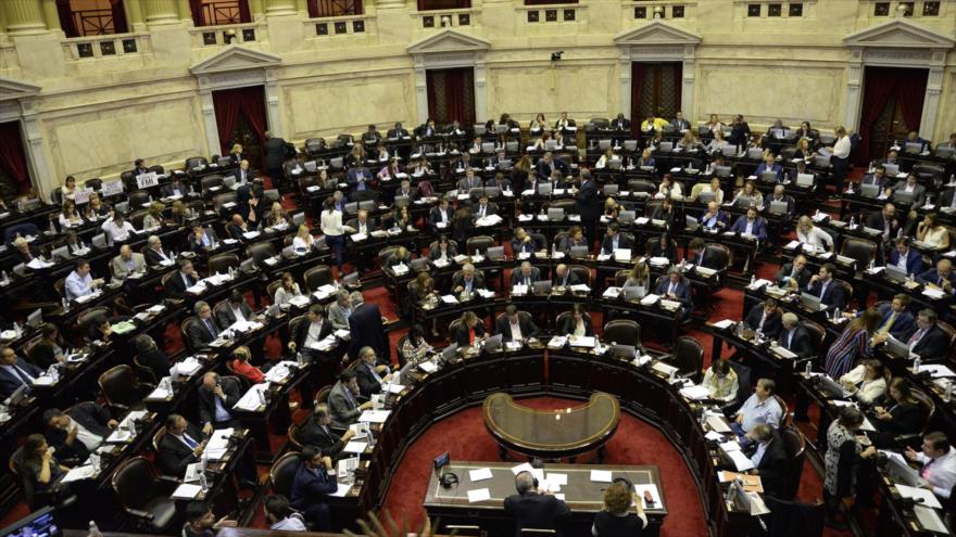 La Cámara de Diputados de Argentina, 9 de mayo de 2018.