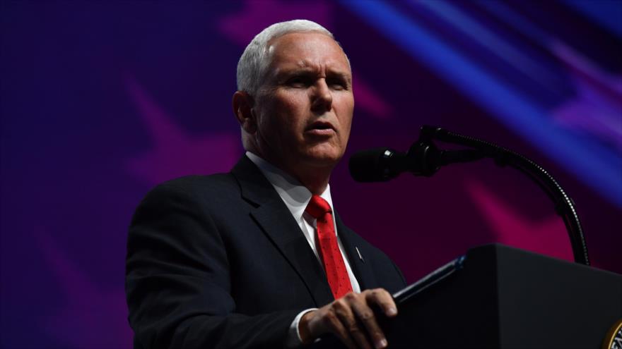 El vicepresidente de EE.UU., Mike Pence, en un evento en Dallas, en Texas, 4 de mayo de 2018.