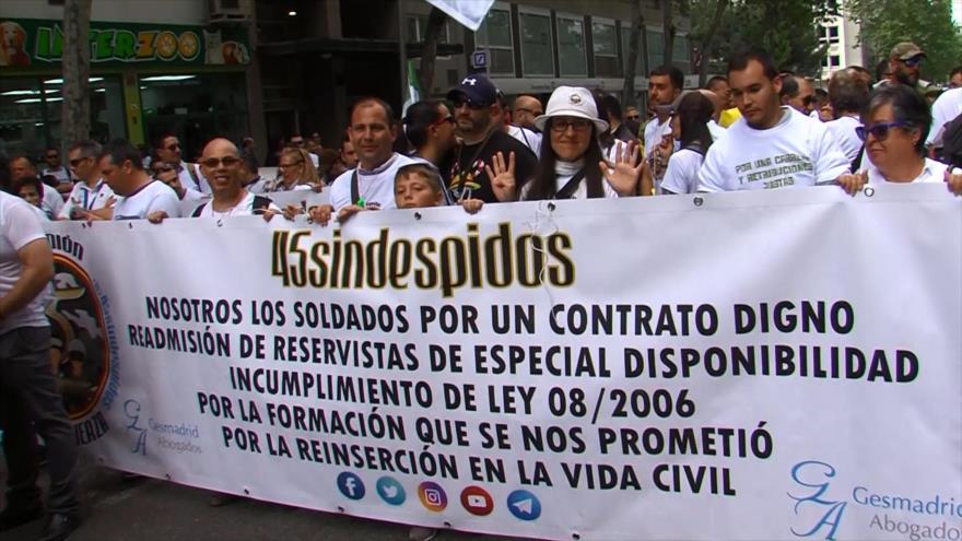 Militares reclaman derechos frente a Ministerio de Defensa español