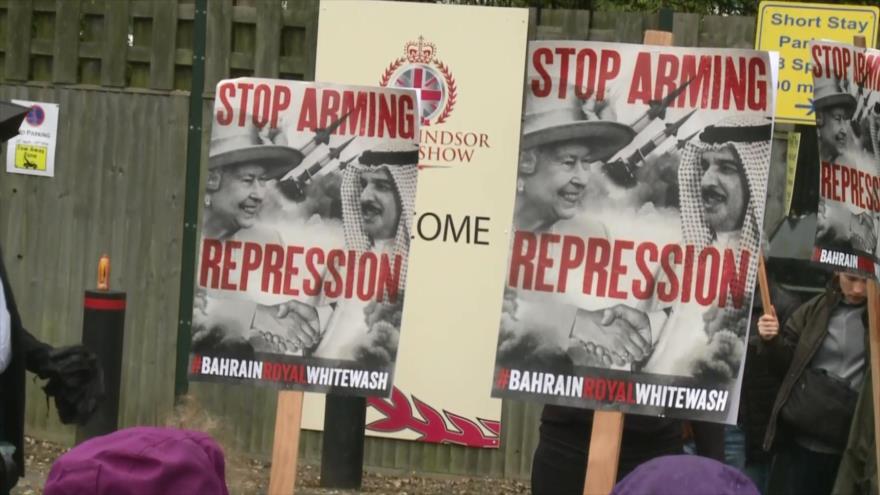 Británicos protestan contra visita del rey bareiní a su territorio