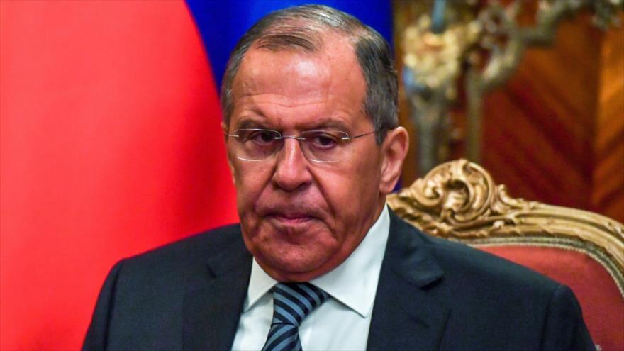 El canciller ruso, Serguéi Lavrov, asiste a una reunión en Moscú (capital rusa), 11 de mayo de 2018.