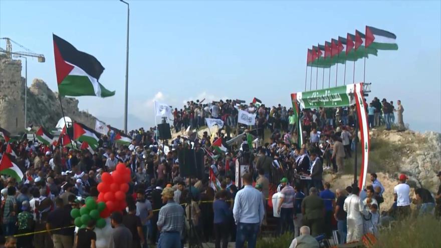 Palestinos recuerdan el aciago Día de la Nakba en El Líbano