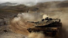  Carros de combate israelíes bombardean la Franja de Gaza