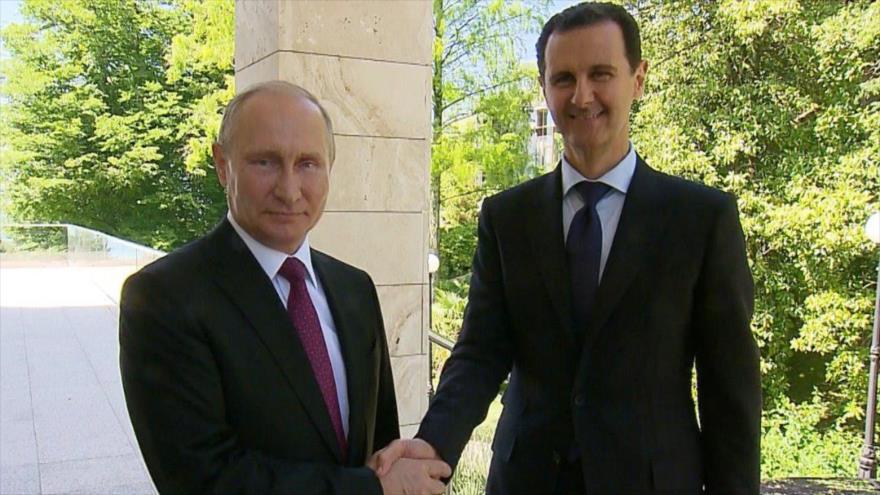 Vladimir Putin sostiene reunión en Rusia con Bashar al Asad Vladimir Putin sostiene reunión en Rusia con Bashar al Asad