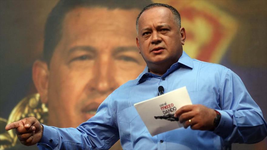 Diosdado Cabello, vicepresidente del Partido Socialista Unido de Venezuela (PSUV), en su programa "Con el Mazo Dando".