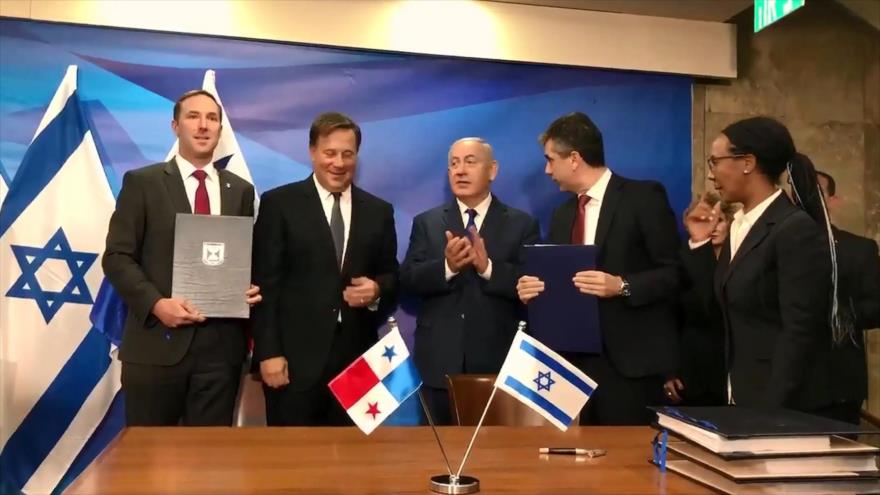 Movimientos sociales panameños rechazan firma de TLC con Israel 