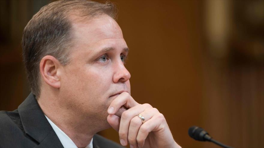 El administrador de la NASA, Jim Bridenstine, en una audiencia en el Senado de EEUU, 23 de mayo de 2018.