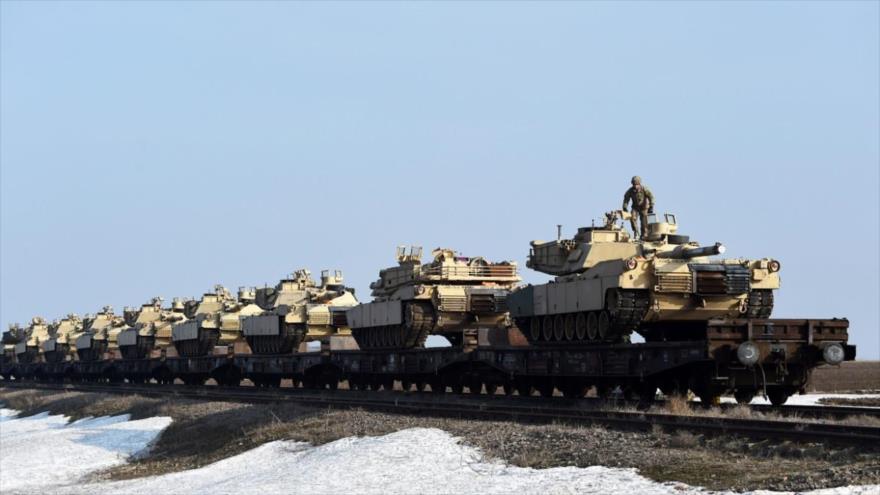 EEUU envía tanques y tropas al este de Europa en desafío a Rusia | HISPANTV