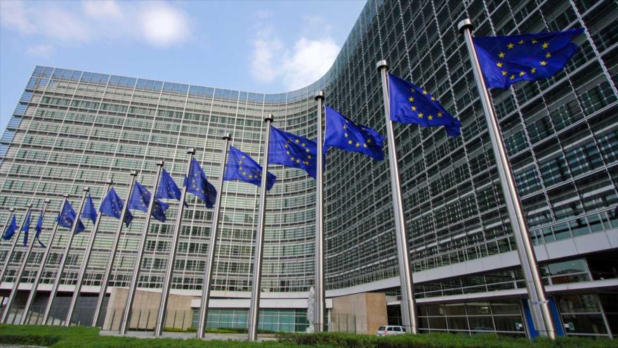 El edificio de la Unión Europea en Bruselas, Bélgica.