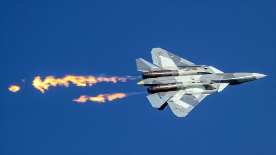 Vídeo: Su-57, caza más moderno de Rusia, realiza ataques en Siria