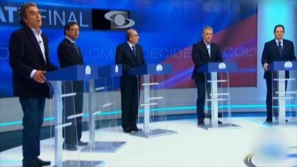 Candidatos de Colombia realizan último debate televisivo