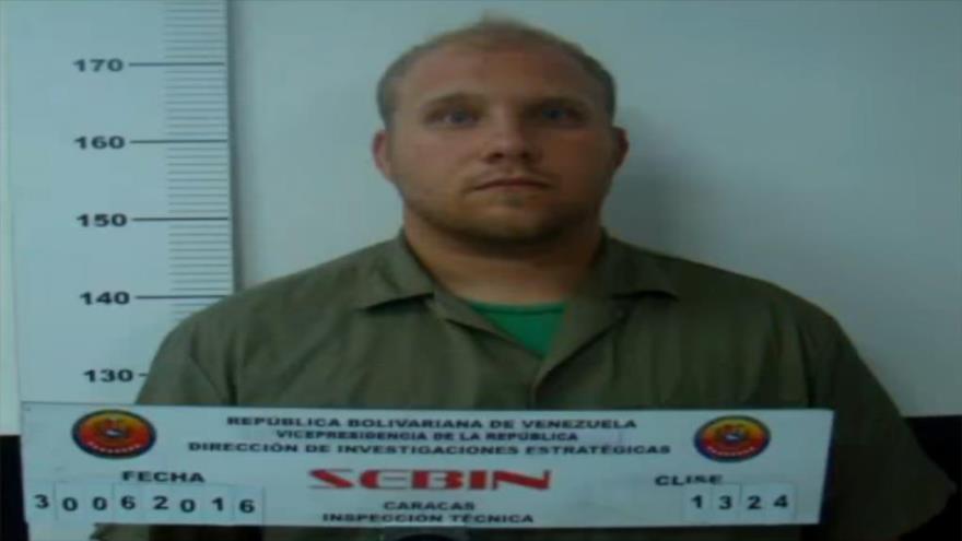El estadounidense Joshua Anthony Holt, acusado de planes de desestabilización contra el presidente venezolano, Nicolás Maduro.