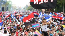Miles de manifestantes defienden la paz en Nicaragua 