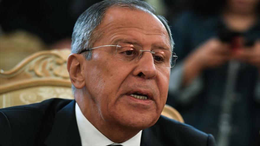 El ministro de Asuntos Exteriores de Rusia, Serguéi Lavrov, asiste a una reunión con su homólogo alemán en Moscú, 10 de mayo de 2018.