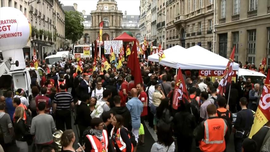 Nueva huelga de los trabajadores del ferrocarril en Francia