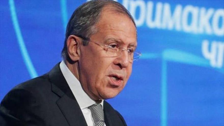 El canciller ruso, Serguéi Lavrov, en el foro internacional científico-técnico “Las lecturas de Primakov” en Moscú, capital rusa, mayo de 2018.