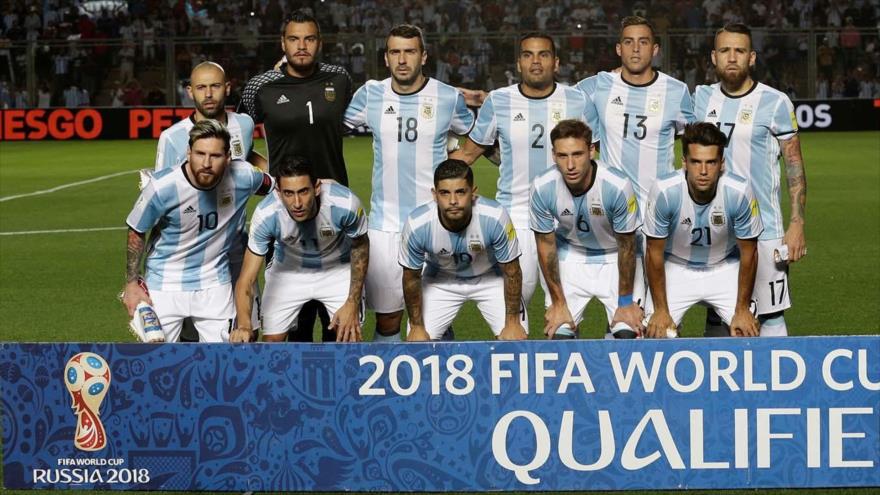 La selección de fútbol de Argentina.
