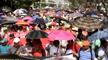 El magisterio en Chiapas protesta contra Reforma Educativa
