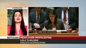 Laila Tajeldine: Israel y EEUU cierran salidas a paz en Palestina