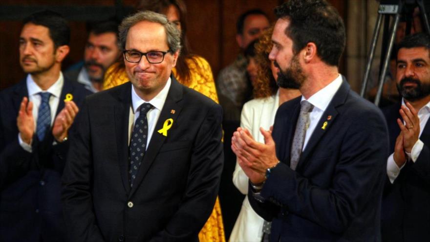 Torra toma posesión como presidente de Cataluña