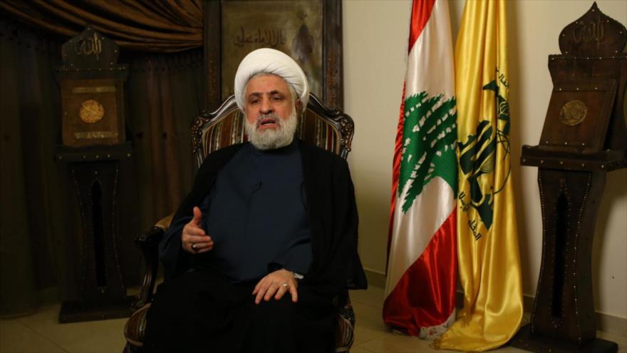 El sheij Naim Qasem, vicesecretario general de la Resistencia Islámica de El Líbano (Hezbolá).