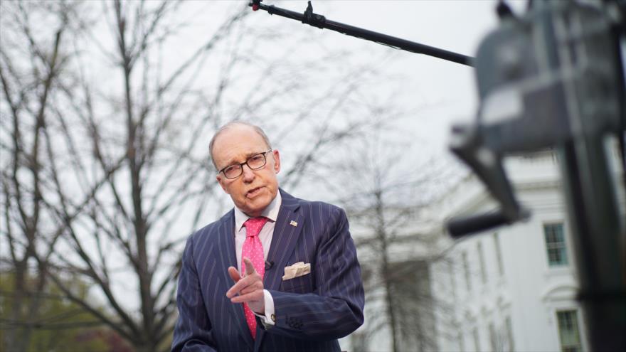 Lawrence ‘Larry’ Kudlow, director del Consejo Económico Nacional (NEC, por sus siglas en inglés) de EE.UU., 6 de abril de 2018.