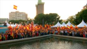 Cientos de españoles protestan en Madrid contra Pedro Sánchez