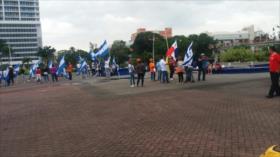 Bandera israelí aparece en protesta de oposición en Nicaragua