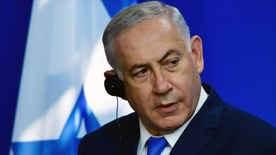 El primer ministro israelí, Benjamín Netanyahu, en una rueda de prensa en Berlín, la capital alemana, 4 de junio de 2018.